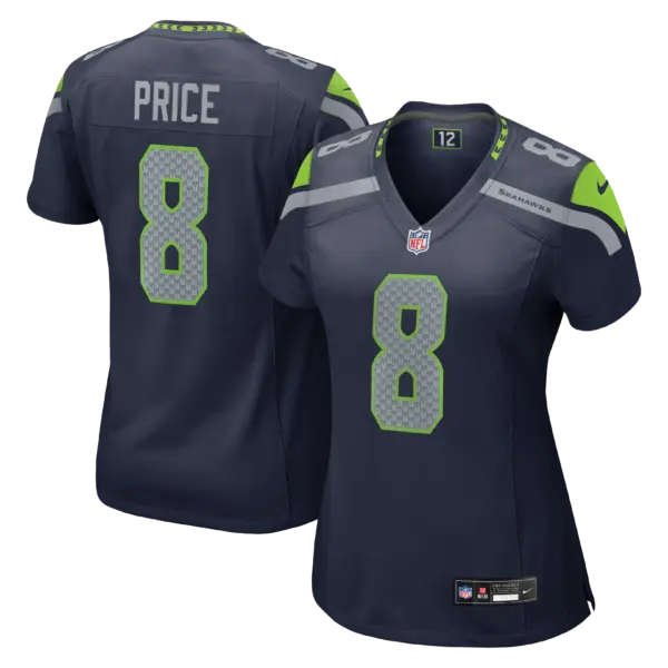 Women's Seattle Seahawks Jadarian Price Vapor Limited Jersey - All Stitched - College Navy