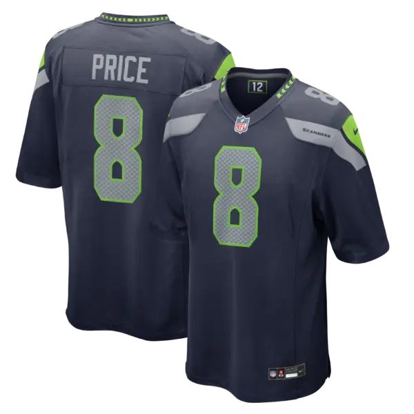 Seattle Seahawks Jadarian Price Vapor Limited Jersey - All Stitched - College Navy