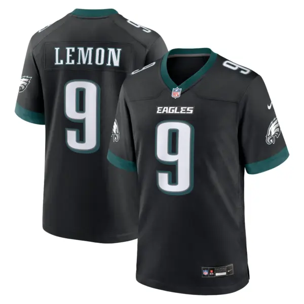 Philadelphia Eagles Makai Lemon Vapor Limited Jersey - All Stitched - Black