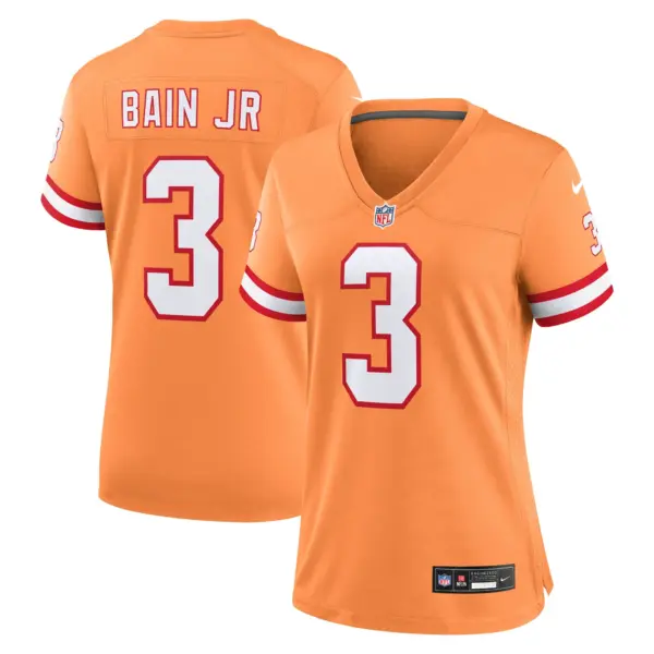 Women's Tampa Bay Buccaneers Rueben Bain Jr. Vapor Limited Jersey - All Stitched - Creamsicle