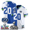 Seattle Seahawks Julian Love Super Bowl LX Champions Split Edition Vapor Jersey - All Stitched - Royal White