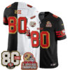 San Francisco 49ers Jerry Rice Split Style Vapor Jersey - All Stitched - White Black