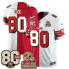 San Francisco 49ers Jerry Rice Split Style Vapor Jersey - All Stitched - Red White