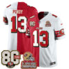 San Francisco 49ers Brock Purdy Split Style Vapor Jersey - All Stitched - Red White