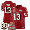 San Francisco 49ers Brock Purdy Throwback '80th Anniversary' Patch Edition Vapor Jersey - All Stitched - Red