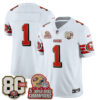 San Francisco 49ers Team Throwback '80th Anniversary' Patch Edition Vapor Jersey - All Stitched - White