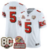 San Francisco 49ers Mike Evans Throwback '80th Anniversary' Patch Edition Vapor Jersey - All Stitched - White