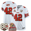San Francisco 49ers Ronnie Lott Throwback '80th Anniversary' Patch Edition Vapor Jersey - All Stitched - White
