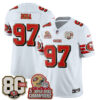 San Francisco 49ers Nick Bosa Throwback '80th Anniversary' Patch Edition Vapor Jersey - All Stitched - White