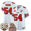 San Francisco 49ers Fred Warner Throwback '80th Anniversary' Patch Edition Vapor Jersey - All Stitched - White
