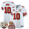 San Francisco 49ers Mac Jones Throwback '80th Anniversary' Patch Edition Vapor Jersey - All Stitched - White