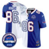 Buffalo Bills Dalton Kincaid 2026 Split Edition Vapor Jersey - All Stitched - Royal Rivalries