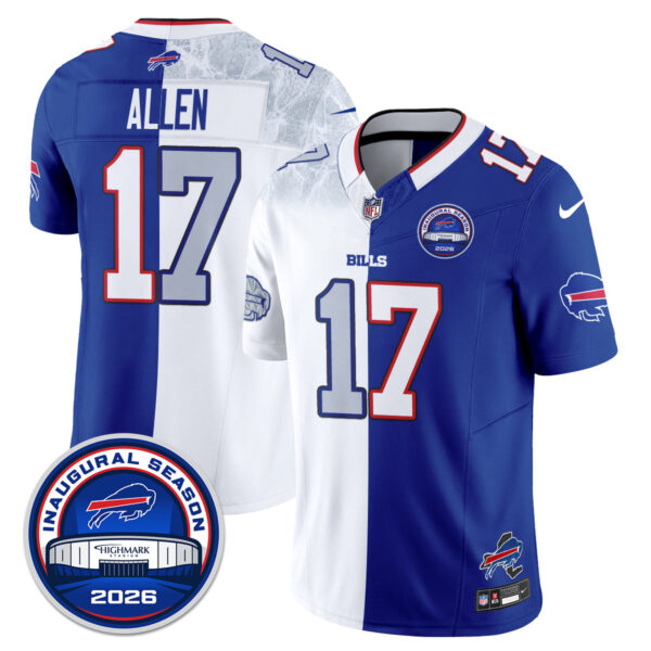 Buffalo Bills Josh Allen 2026 Split Edition Vapor Jersey - All Stitched - Royal Rivalries
