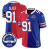 Buffalo Bills Ed Oliver 2026 Split Edition Vapor Jersey - All Stitched - Royal Red