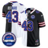 Buffalo Bills Terrel Bernard 2026 Split Edition Vapor Jersey - All Stitched - Black White