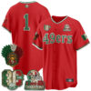 San Francisco 49ers Team Mexico Edition Baseball Vapor Jersey - All Stitched - Red