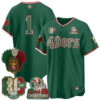 San Francisco 49ers Team Mexico Edition Baseball Vapor Jersey - All Stitched - Green