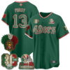 San Francisco 49ers Brock Purdy Mexico Edition Baseball Vapor Jersey - All Stitched - Green