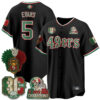 San Francisco 49ers Mike Evans Mexico Edition Baseball Vapor Jersey - All Stitched - Black