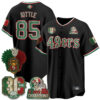 San Francisco 49ers George Kittle Mexico Edition Baseball Vapor Jersey - All Stitched - Black