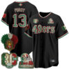 San Francisco 49ers Brock Purdy Mexico Edition Baseball Vapor Jersey - All Stitched - Black
