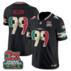 Denver Broncos Zach Allen Mexico Edition Vapor Jersey - All Stitched - Black