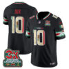 Denver Broncos Bo Nix Mexico Edition Vapor Jersey - All Stitched - Black