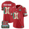 Denver Broncos Mexico Edition Vapor Custom Jersey - All Stitched - Red
