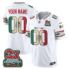 Denver Broncos Mexico Edition Vapor Custom Jersey - All Stitched - White