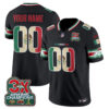 Denver Broncos Mexico Edition Vapor Custom Jersey - All Stitched - Black