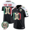 Miami Dolphins Mexico Edition Vapor Custom Jersey - All Stitched - Alternate