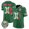 Miami Dolphins Mexico Edition Vapor Custom Jersey - All Stitched - Green