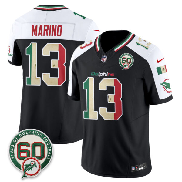 Miami Dolphins Dan Marino Mexico Edition Vapor Jersey - All Stitched - Alternate