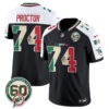 Miami Dolphins Kadyn Proctor Mexico Edition Vapor Jersey - All Stitched - Alternate