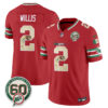 Miami Dolphins Malik Willis Mexico Edition Vapor Jersey - All Stitched - Red