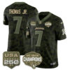 Jacksonville Jaguars Brian Thomas Jr. 2026 Salute to Service Vapor Jersey - All Stitched - Camo