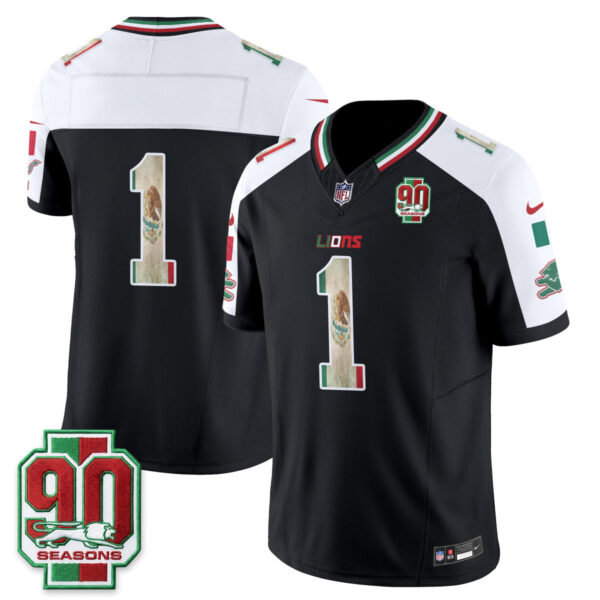 Detroit Lions Team Mexico Edition Vapor Jersey - All Stitched - Alternate