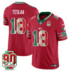 Detroit Lions Isaac TeSlaa Mexico Edition Vapor Jersey - All Stitched - Red