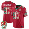 Detroit Lions Aidan Hutchinson Mexico Edition Vapor Jersey - All Stitched - Red