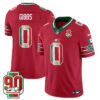 Detroit Lions Jahmyr Gibbs Mexico Edition Vapor Jersey - All Stitched - Red