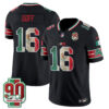 Detroit Lions Jared Goff Mexico Edition Vapor Jersey - All Stitched - Black