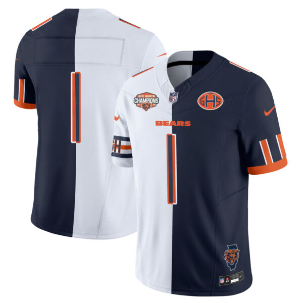Chicago Bears Team 2026 Split Vapor Limited Jersey - All Stitched - White Rivalrie