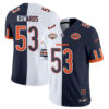 Chicago Bears T.J. Edwards 2026 Split Vapor Limited Jersey - All Stitched - White Rivalrie