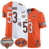 Chicago Bears T.J. Edwards 2026 Split Vapor Limited Jersey - All Stitched - Orange White