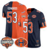 Chicago Bears T.J. Edwards 2026 Split Vapor Limited Jersey - All Stitched - Orange Rivalries