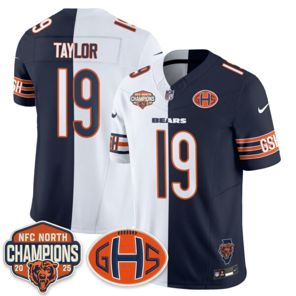 Chicago Bears Tory Taylor 2026 Split Vapor Limited Jersey - All Stitched - Navy White