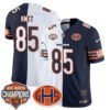 Chicago Bears Cole Kmet 2026 Split Vapor Limited Jersey - All Stitched - Navy White