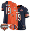 Chicago Bears Tory Taylor 2026 Split Vapor Limited Jersey - All Stitched - Navy Orange