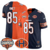 Chicago Bears Cole Kmet 2026 Split Vapor Limited Jersey - All Stitched - Navy Orange
