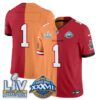 Tampa Bay Buccaneers Team Super Bowl Split Vapor Limited Jersey - All Stitched - Red Creamsicle